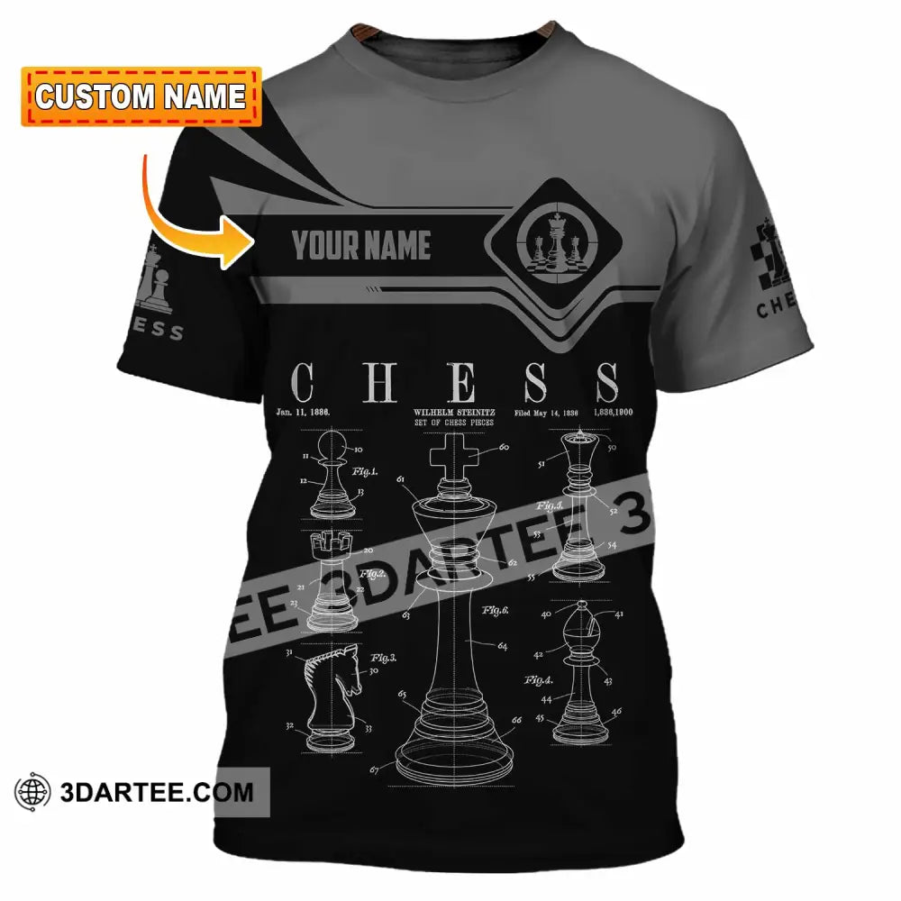 Unisex Shirt - Custom Chess 3D Shirt T-shirt