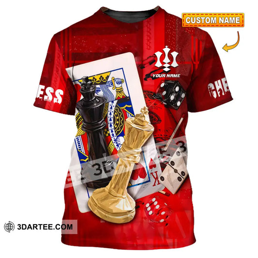 Unisex Shirt - Custom Chess 3D Shirt - T-shirt