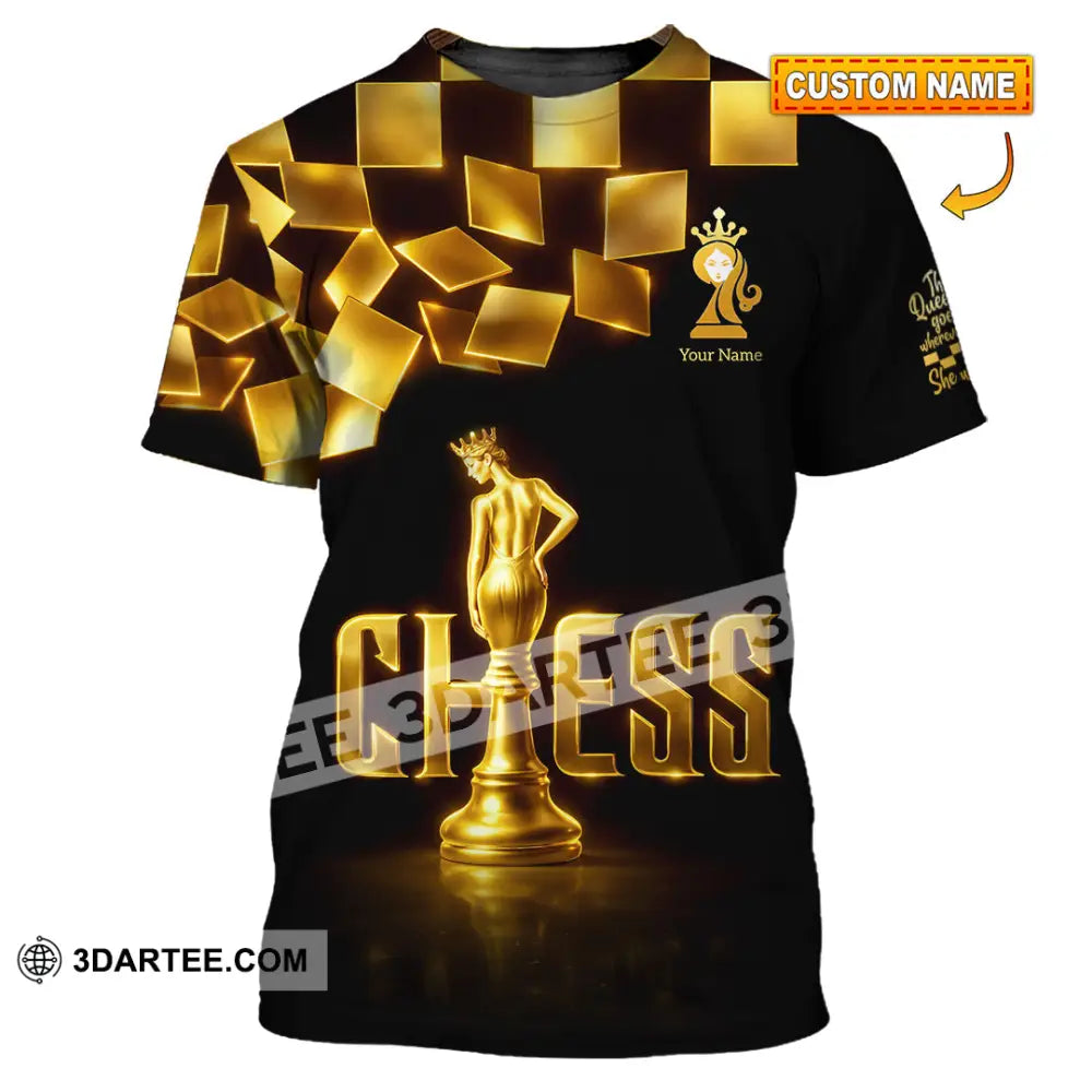 Unisex Shirt - Custom Chess 3D Shirt - T-shirt
