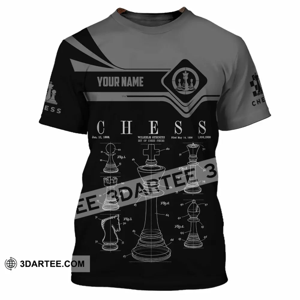 Unisex Shirt - Custom Chess 3D Shirt T-Shirt / S T-shirt