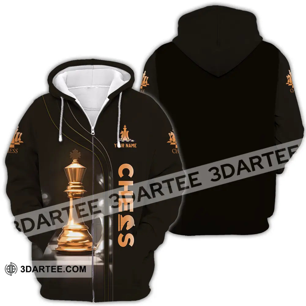 Unisex Shirt - Custom Chess 3D Shirt Zipper Hoodie / S T-shirt