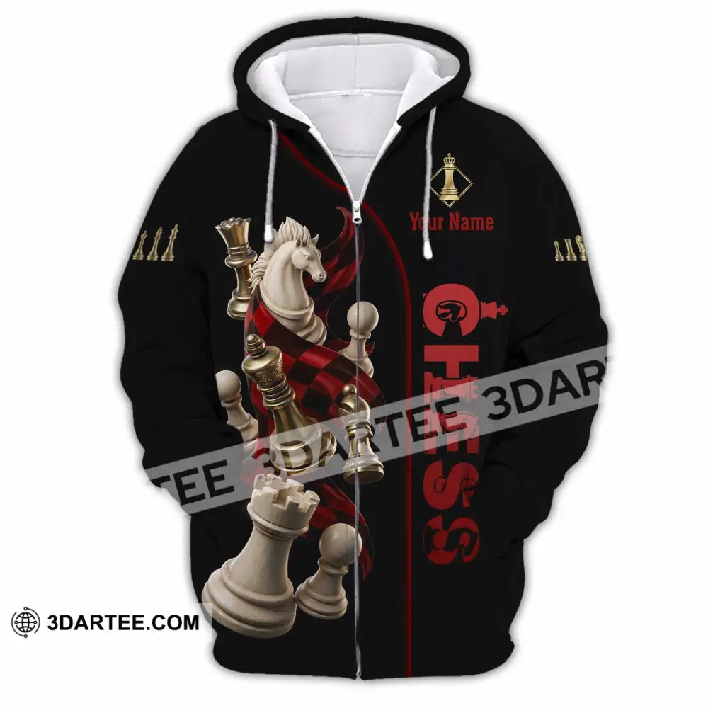 Unisex Shirt - Custom Chess 3D Shirt Zipper Hoodie / S T-shirt