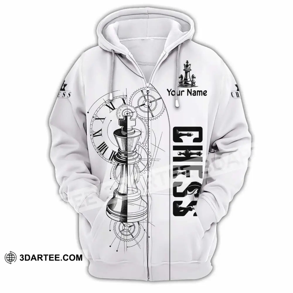 Unisex Shirt - Custom Chess 3D Shirt Zipper Hoodie / S T-shirt