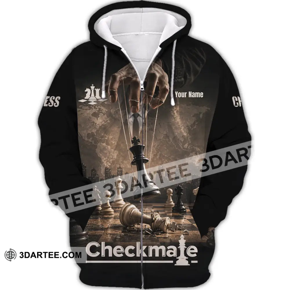 Unisex Shirt - Custom Chess Checkmate Shirt - Zipper Hoodie / S - T-shirt