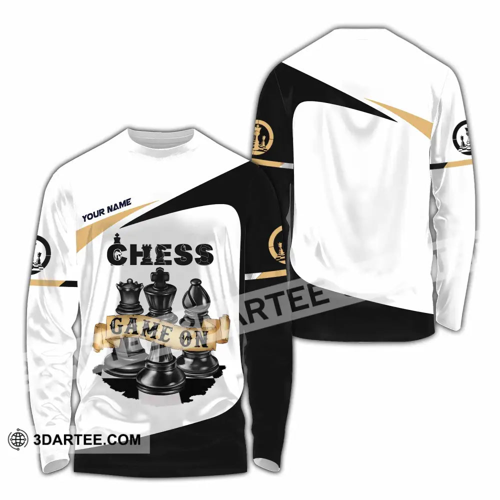 Unisex Shirt - Custom Chess Game On Shirt Long Sleeve Shirt / S T-shirt