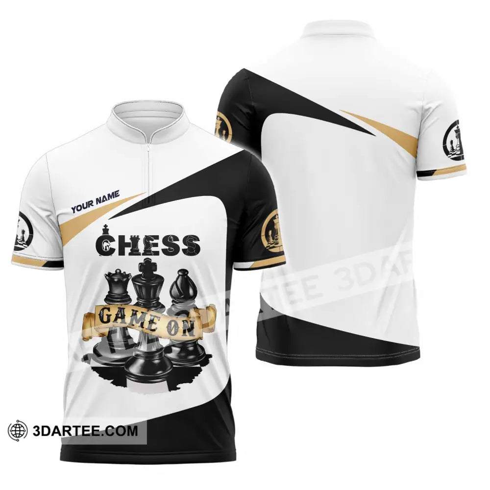 Unisex Shirt - Custom Chess Game On Shirt Zipper Polo Shirt / S T-shirt
