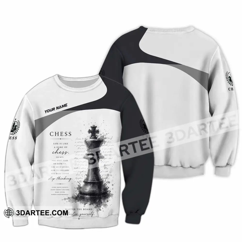 Unisex Shirt - Custom Chess Shirt - Long Sleeve / S - T-shirt