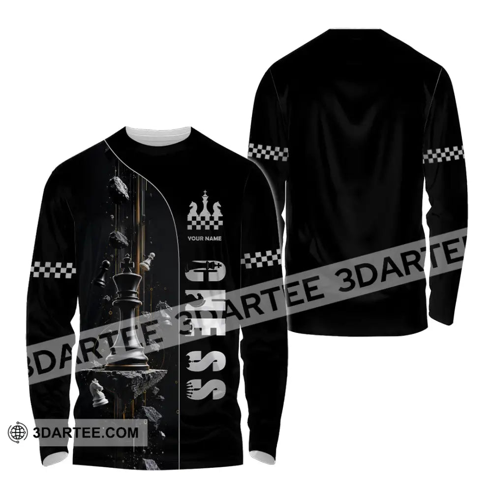 Unisex Shirt - Custom Chess Shirt - Long Sleeve Shirt / S - T-shirt