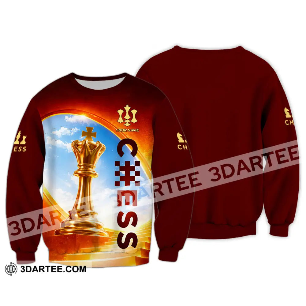 Unisex Shirt - Custom Chess Lover 3D Shirt - Long Sleeve / S - T-shirt