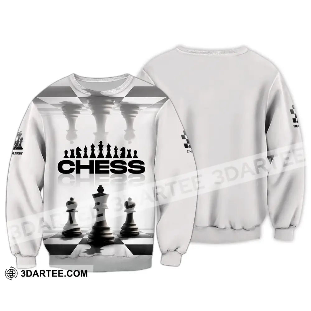 Unisex Shirt - Custom Chess Lover 3D Shirt - Long Sleeve / S - T-shirt
