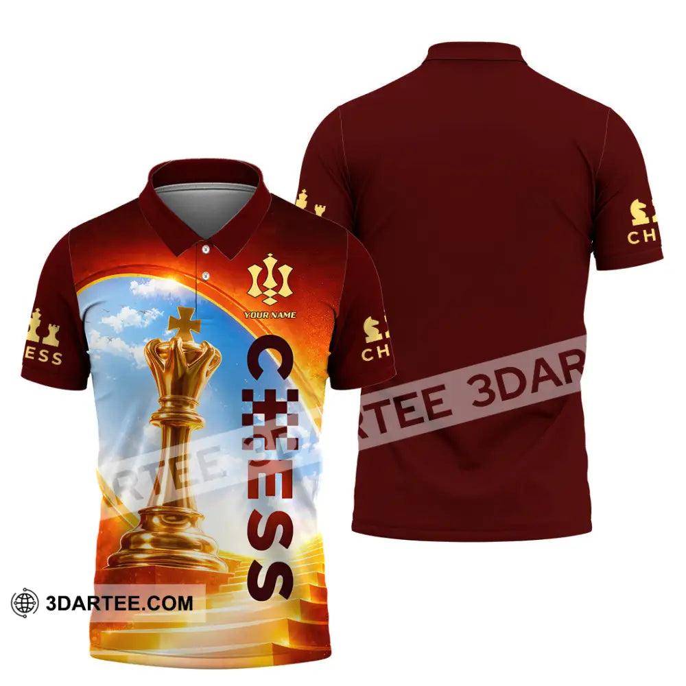 Unisex Shirt - Custom Chess Lover 3D Shirt - Polo Shirt / S - T-shirt