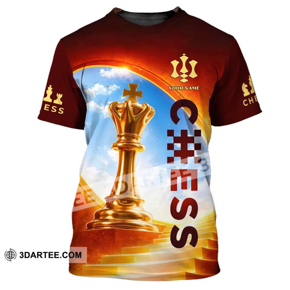 Unisex Shirt - Custom Chess Lover 3D Shirt - T-Shirt / S - T-shirt
