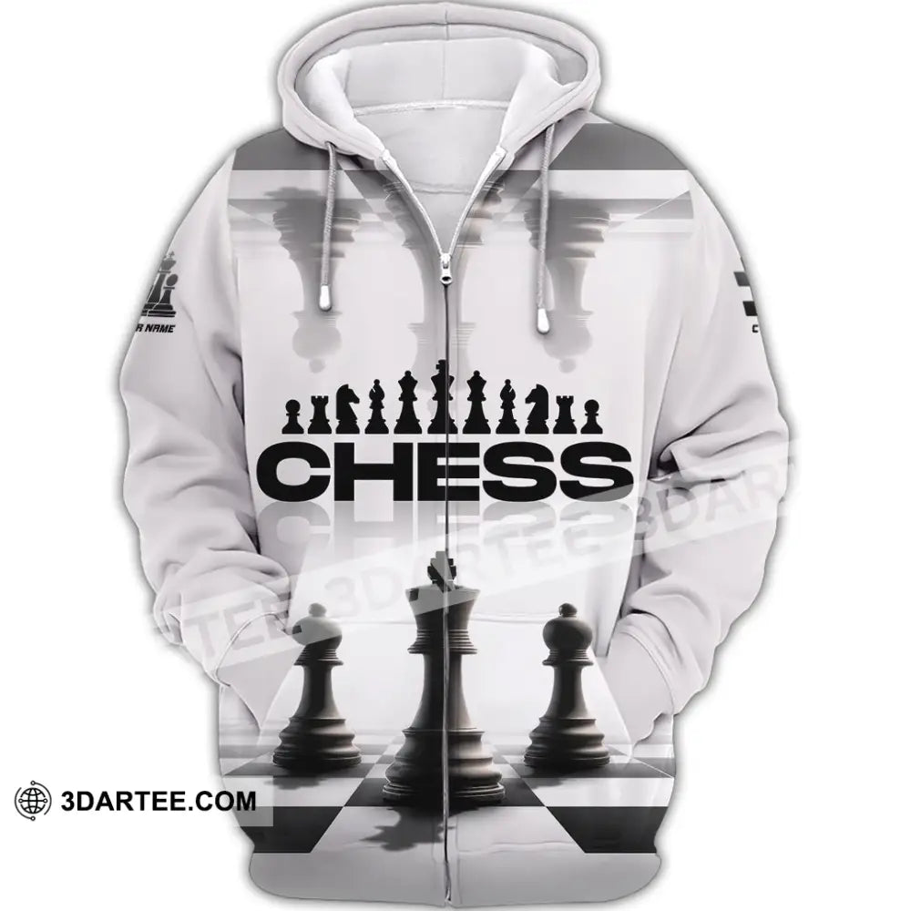 Unisex Shirt - Custom Chess Lover 3D Shirt - Zipper Hoodie / S - T-shirt