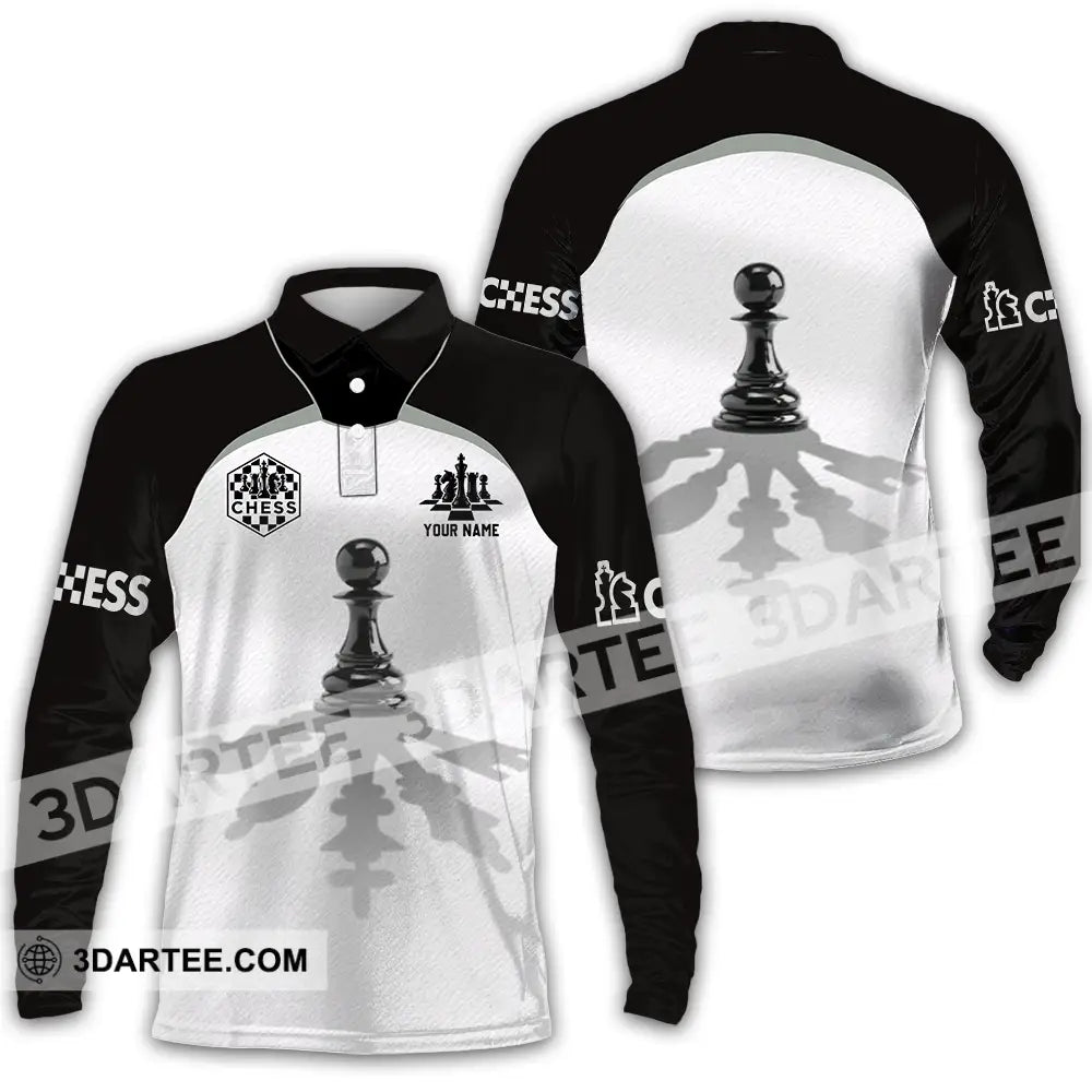 Unisex Shirt - Custom Chess Lover Classic Shirt Long Sleeve Polo / S T-shirt