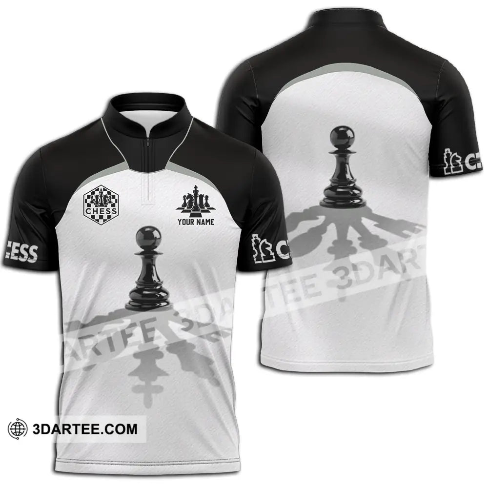 Unisex Shirt - Custom Chess Lover Classic Shirt Zipper Polo Shirt / S T-shirt