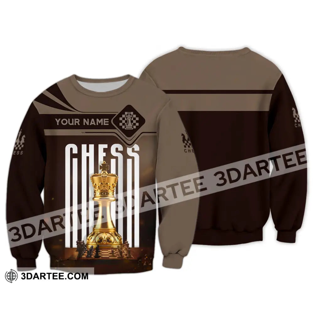 Unisex Shirt - Custom Chess Player 3D Shirt Long Sleeve / S T-shirt