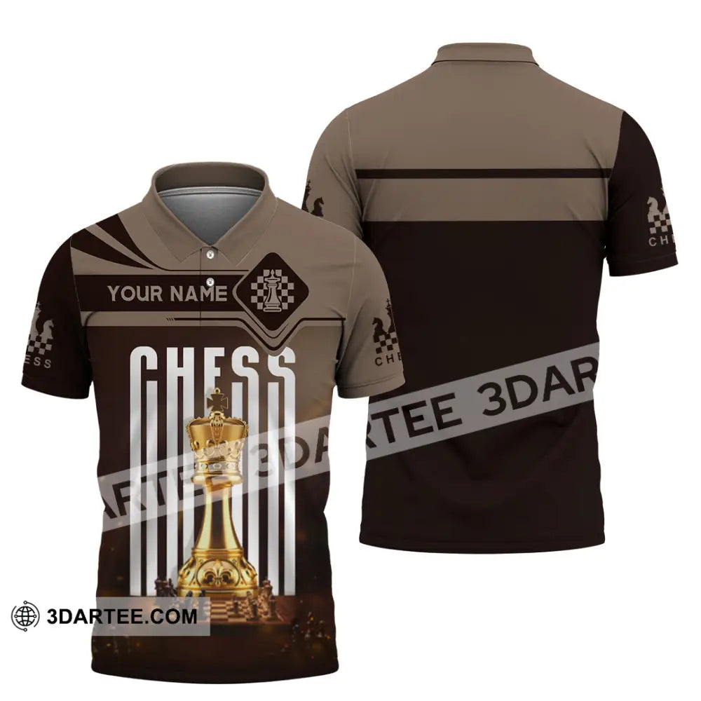 Unisex Shirt - Custom Chess Player 3D Shirt Polo Shirt / S T-shirt