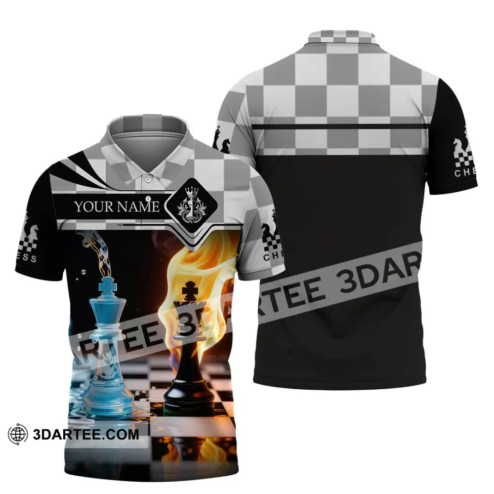 Unisex Shirt - Custom Chess Player 3D Shirt Polo Shirt / S T-shirt