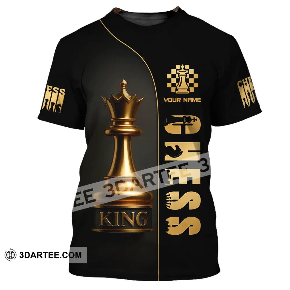 Unisex Shirt - Custom Chess Player 3D Shirt T-Shirt / S T-shirt