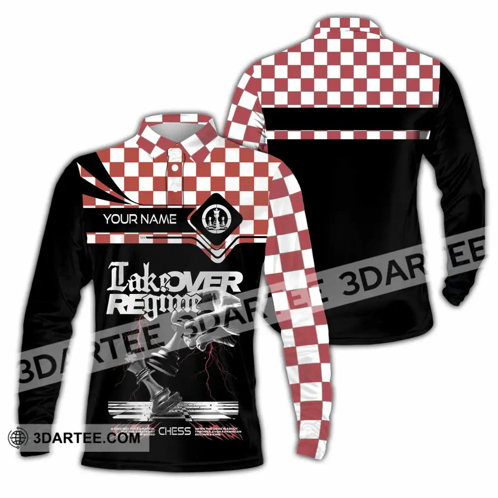 Unisex Shirt - Custom Chess Sport Shirt Long Sleeve Polo / S T-shirt