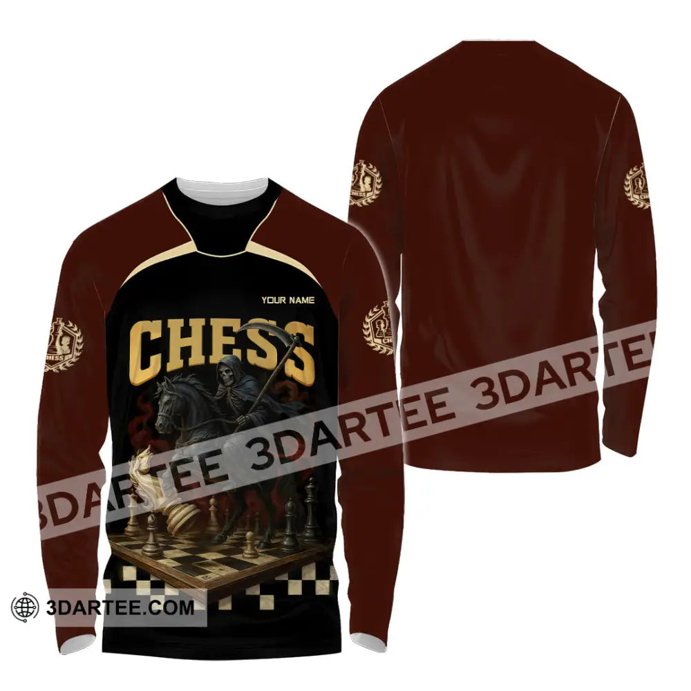 Unisex Shirt - Custom Chess Sport Shirt Long Sleeve Shirt / S T-shirt