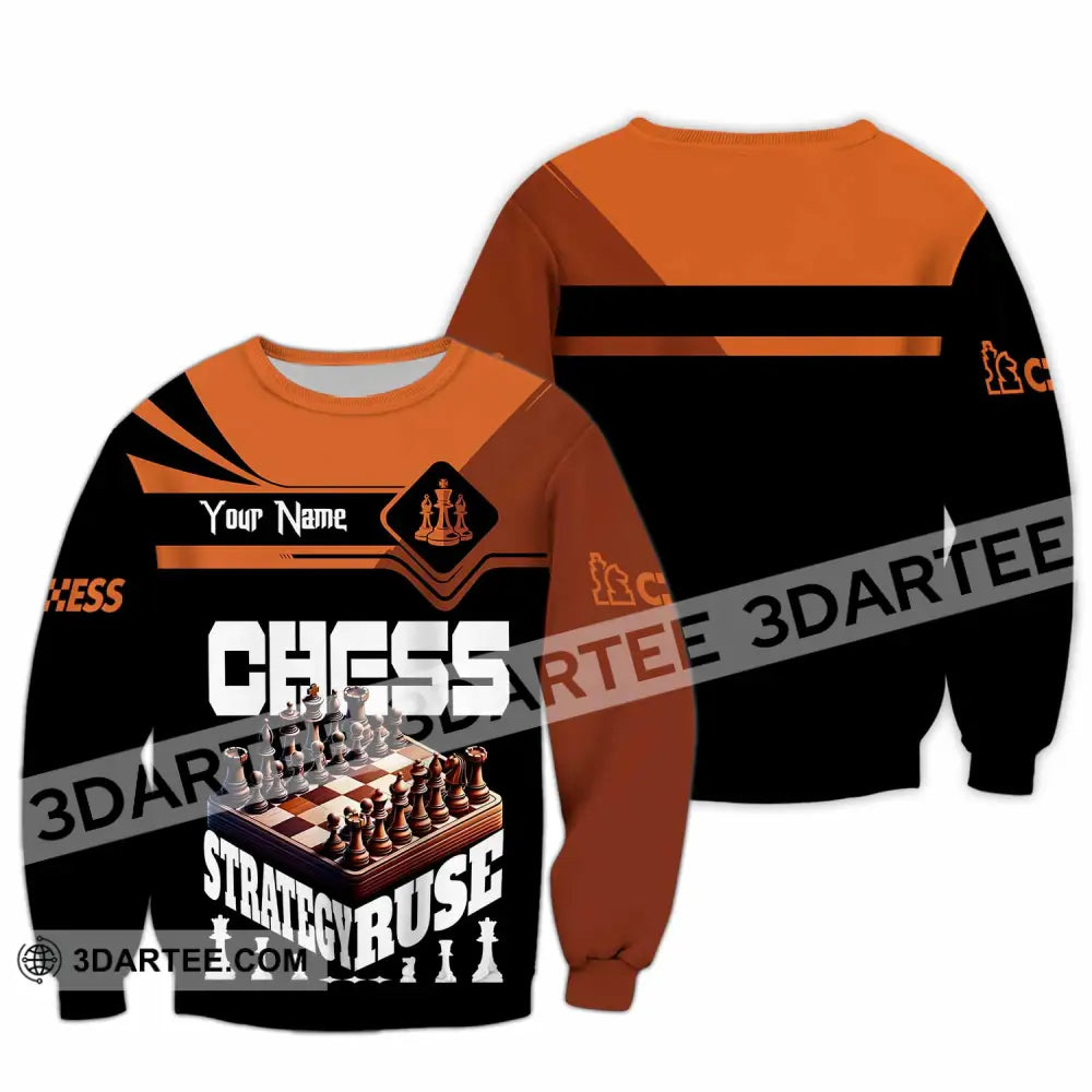 Unisex Shirt - Custom Chess Strategy Ruse Shirt Long Sleeve / S T-shirt