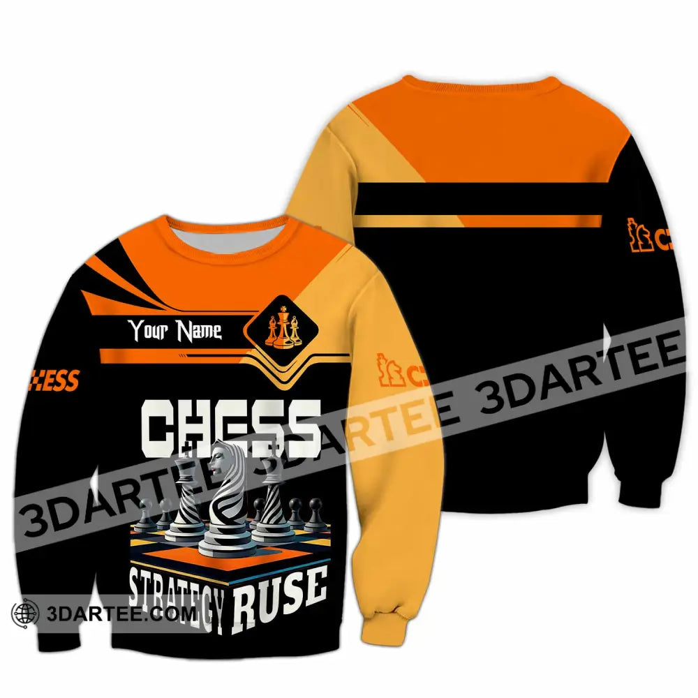 Unisex Shirt - Custom Chess Strategy Ruse Shirt Long Sleeve / S T-shirt