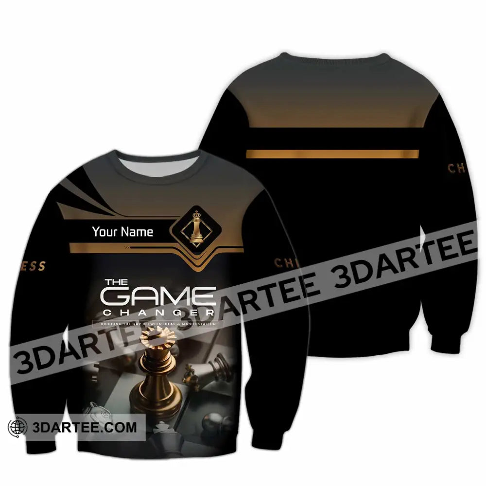 Unisex Shirt - Custom Chess The Game Changer 3D Shirt Long Sleeve / S T-shirt