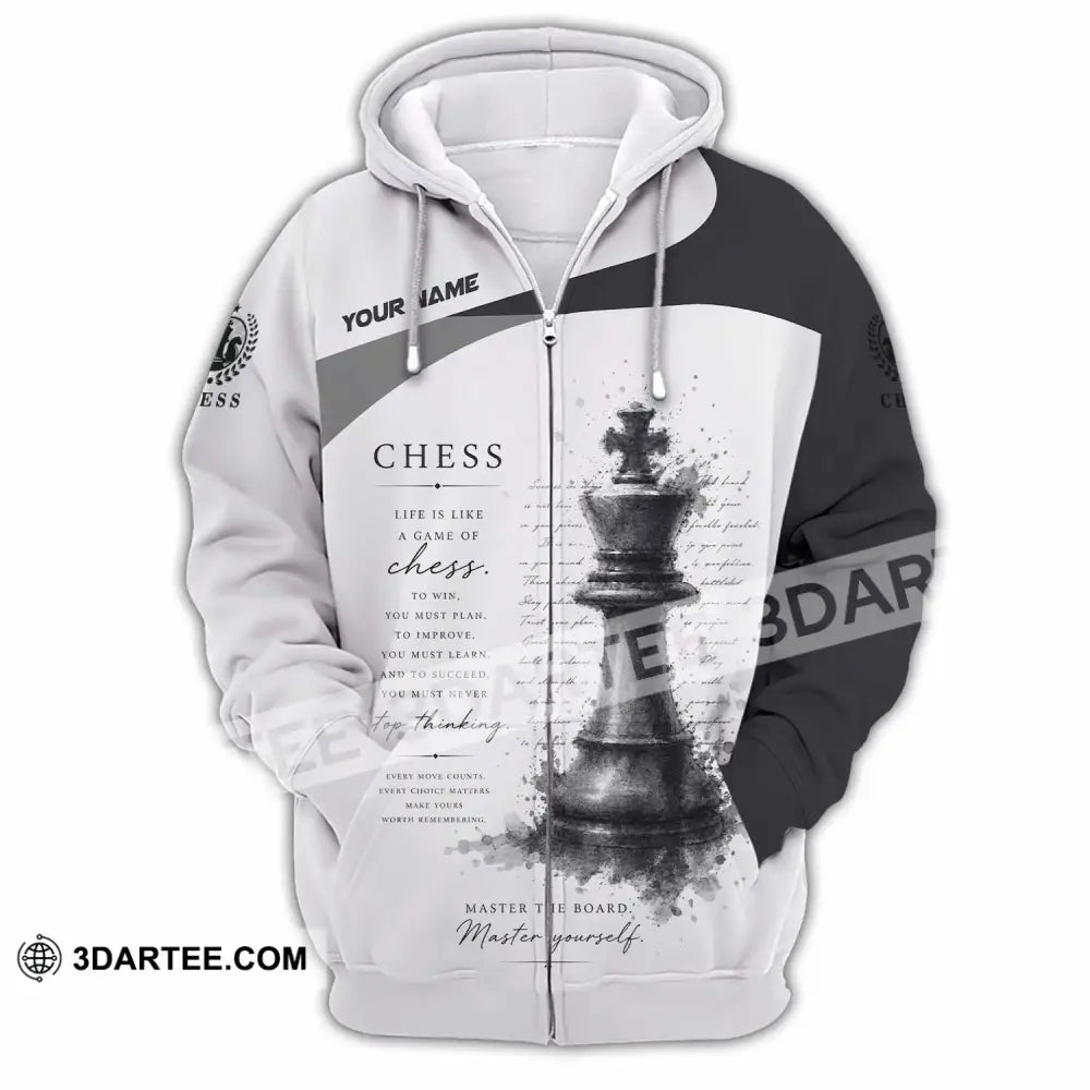 Unisex Shirt - Custom Chess Shirt - Zipper Hoodie / S - T-shirt