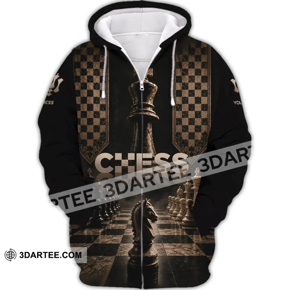 Unisex Shirt - Custom Chess Shirt - Zipper Hoodie / S - T-shirt
