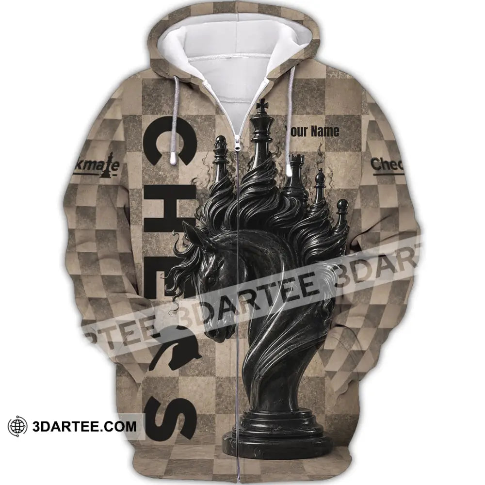 Unisex Shirt - Custom Chess Shirt - Zipper Hoodie / S - T-shirt
