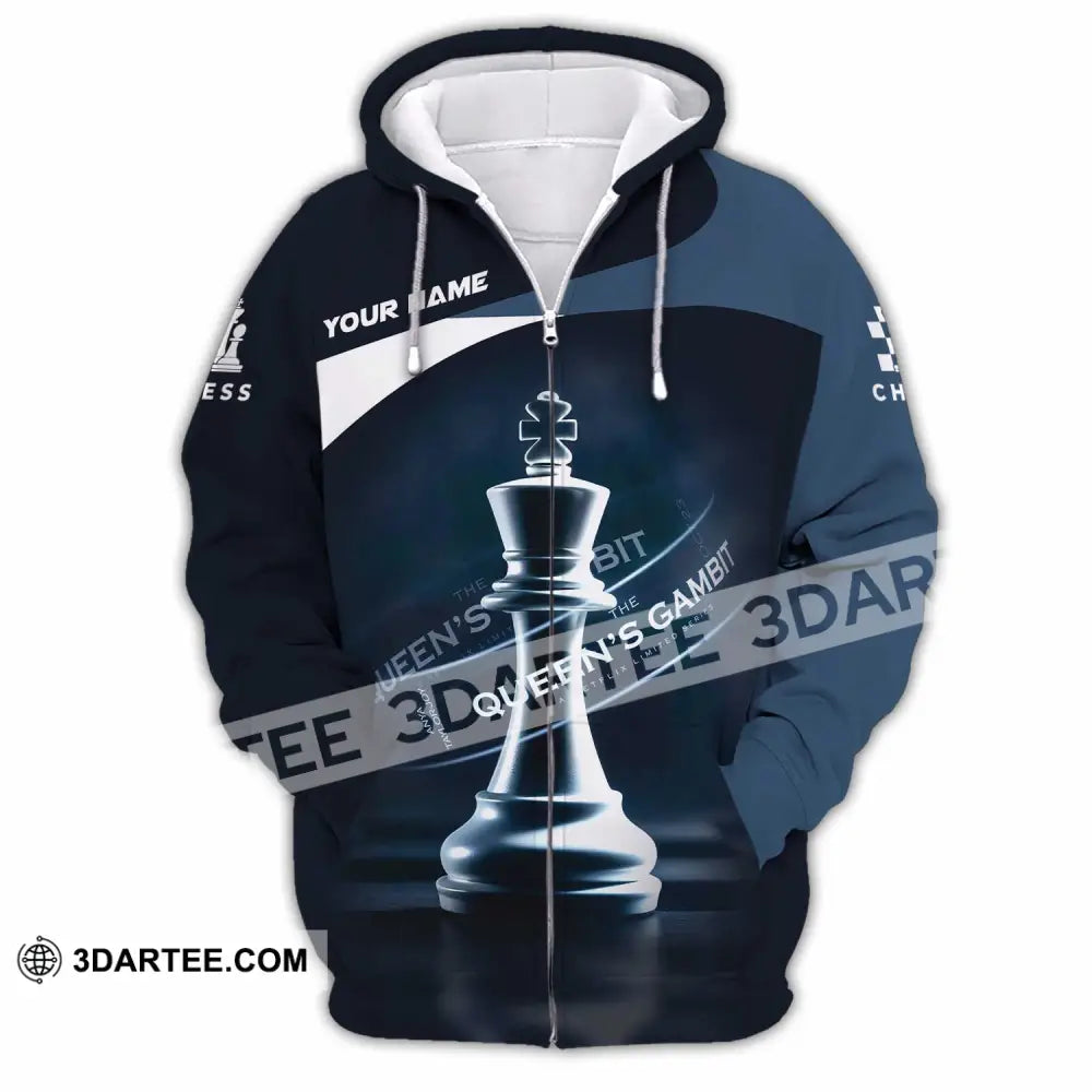 Unisex Shirt Custom Chess Shirt Zipper Hoodie / S T shirt