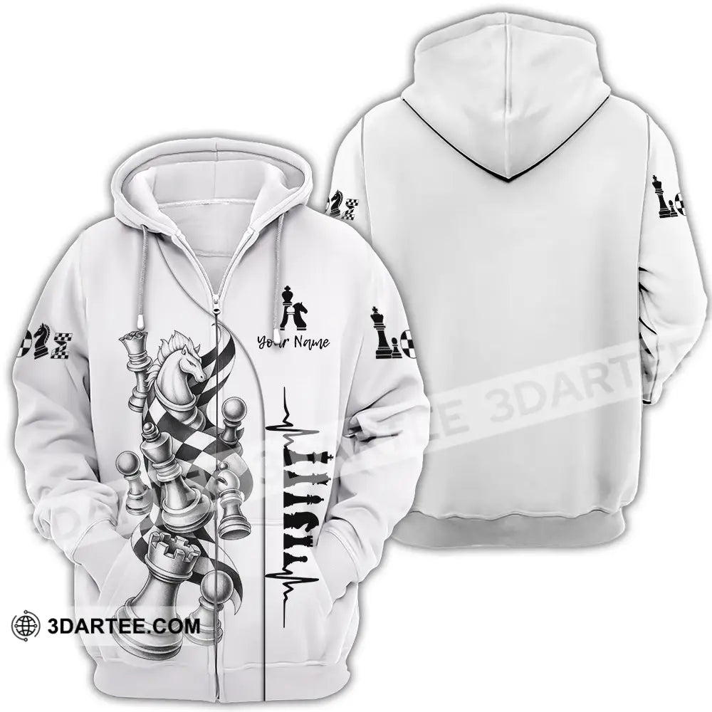 Unisex Shirt - Custom Chess Shirt - Zipper Hoodie / S - T-shirt