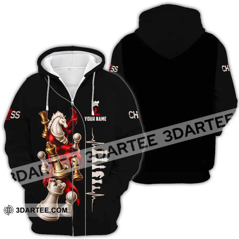 Unisex Shirt - Custom Chess Shirt - Zipper Hoodie / S - T-shirt