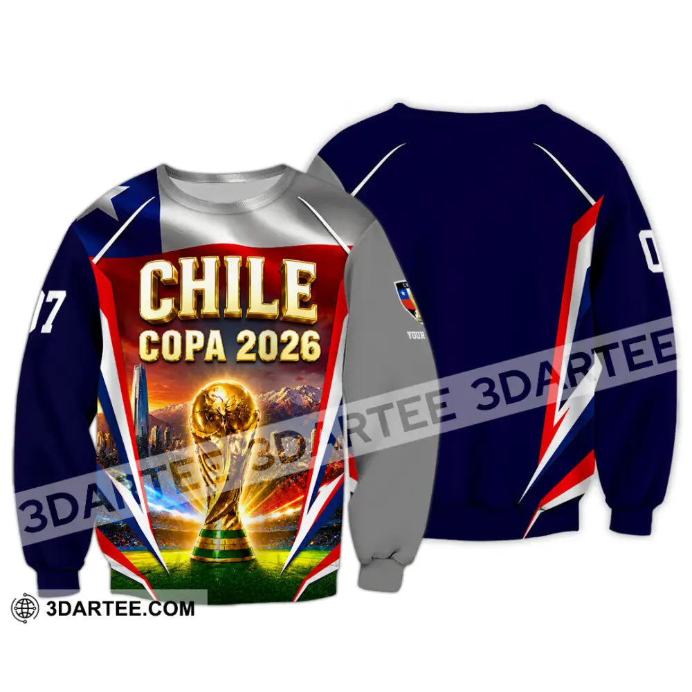 Unisex Shirt - Custom Chile Copa 2026 Shirt - Long Sleeve / S - T-shirt