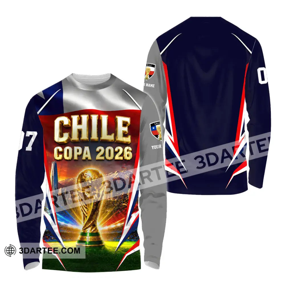 Unisex Shirt - Custom Chile Copa 2026 Shirt - Long Sleeve Shirt / S - T-shirt