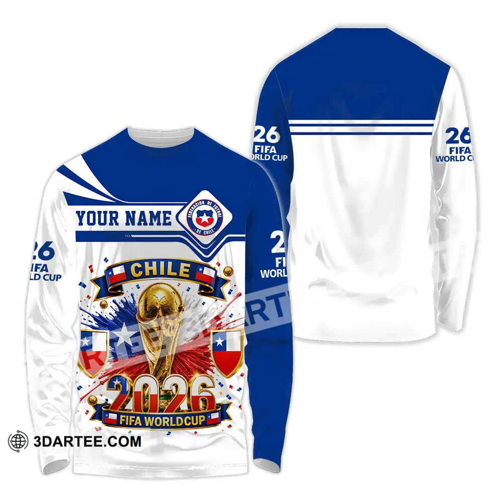 Unisex Shirt - Custom Chile World Cup 2026 Shirt - Long Sleeve Shirt / S - T-shirt