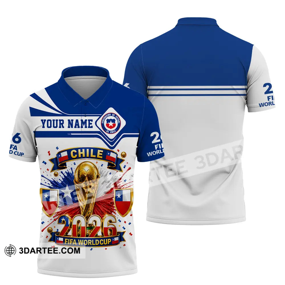 Unisex Shirt - Custom Chile World Cup 2026 Shirt - Polo Shirt / S - T-shirt