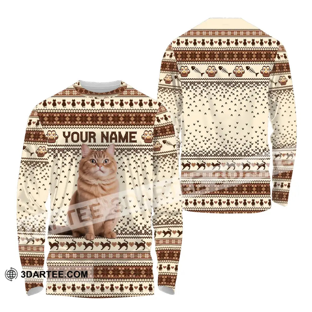 Unisex Shirt - Custom Christmas Pet 3D Shirt Long Sleeve Shirt / S T-shirt