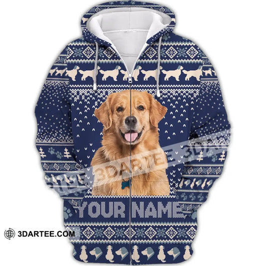 Unisex Shirt - Custom Christmas Pet 3D Shirt Zipper Hoodie / S T-shirt