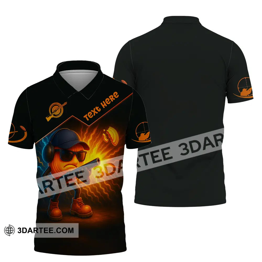 Unisex Shirt - Custom Clay Target Shooting Shirt Polo Shirt / S T-shirt