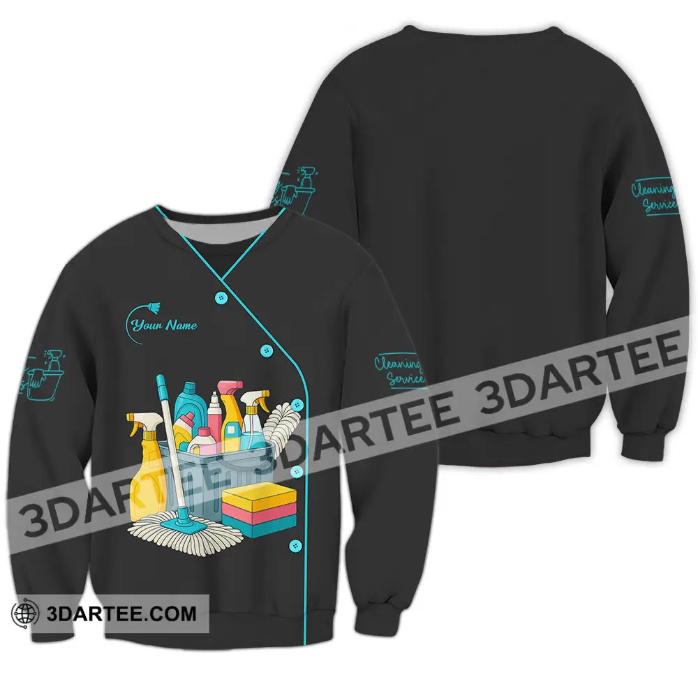 Unisex Shirt - Custom Cleaning Service Shirt Long Sleeve / S T-shirt