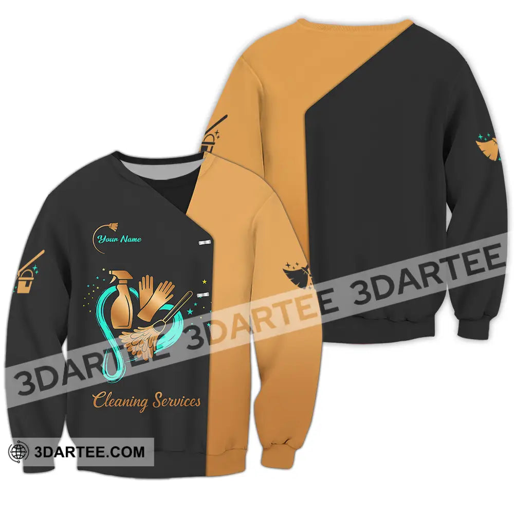 Unisex Shirt - Custom Cleaning Service Shirt Long Sleeve / S T-shirt