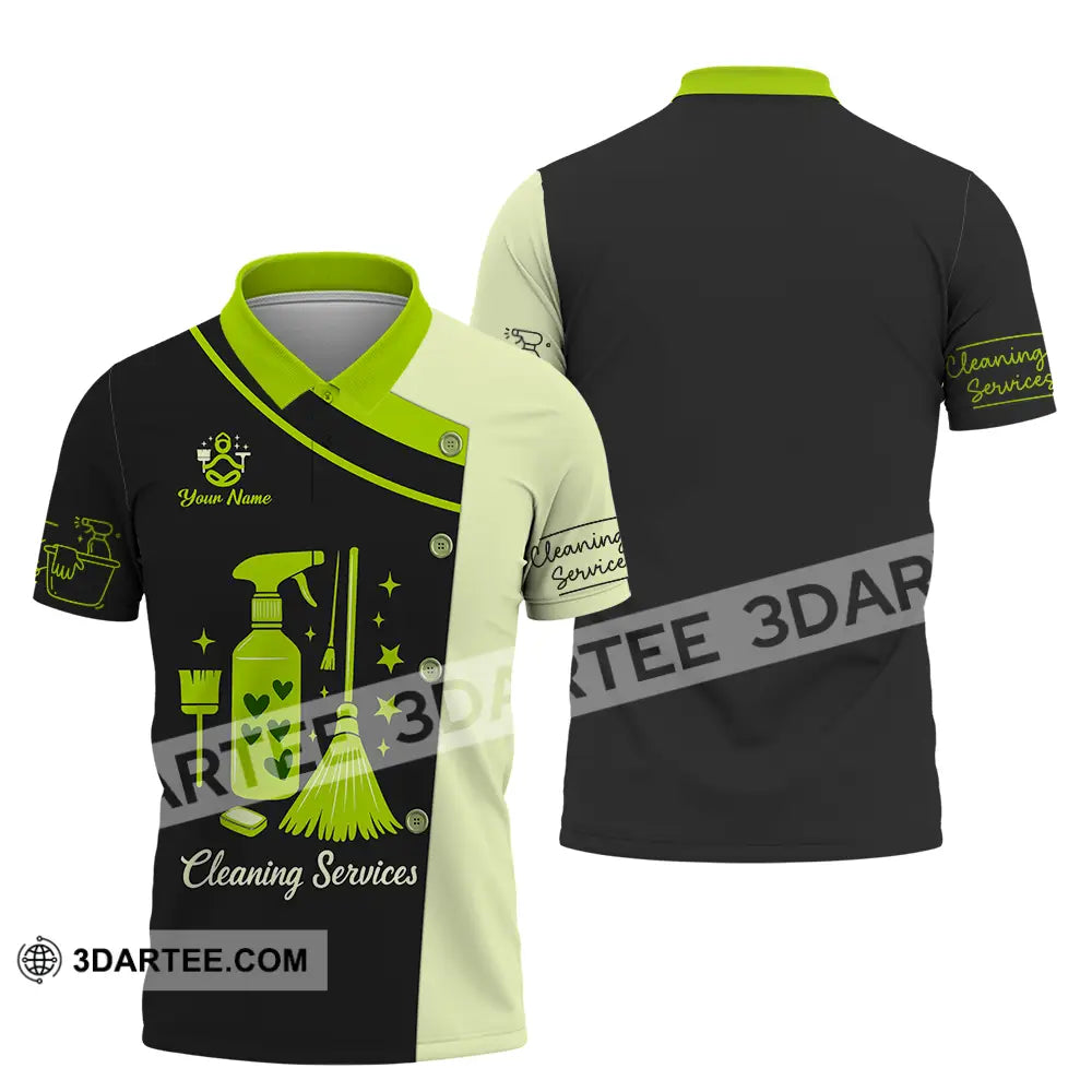 Unisex Shirt - Custom Cleaning Service Shirt Polo Shirt / S T-shirt