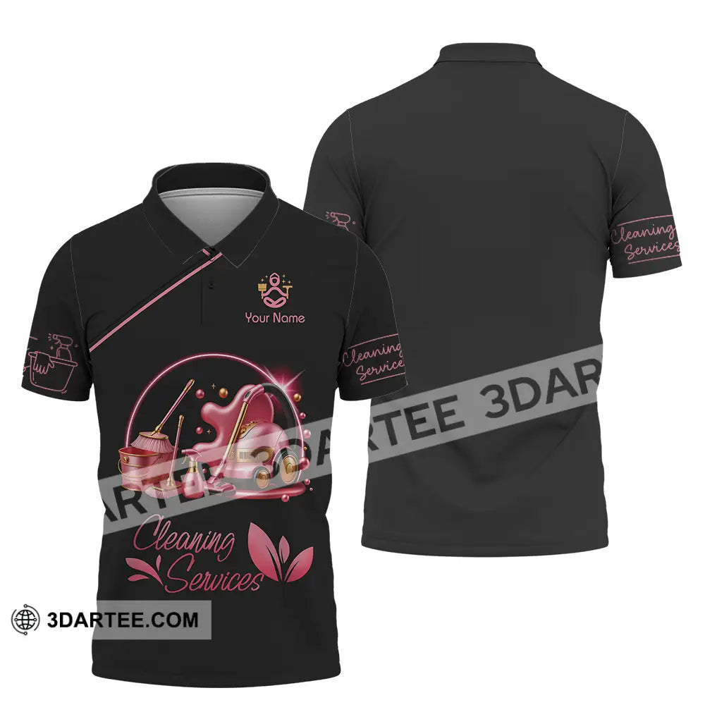 Unisex Shirt - Custom Cleaning Service Shirt Polo Shirt / S T-shirt