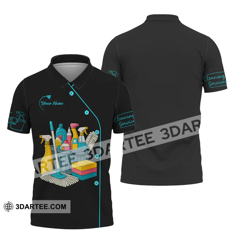 Unisex Shirt - Custom Cleaning Service Shirt Polo Shirt / S T-shirt