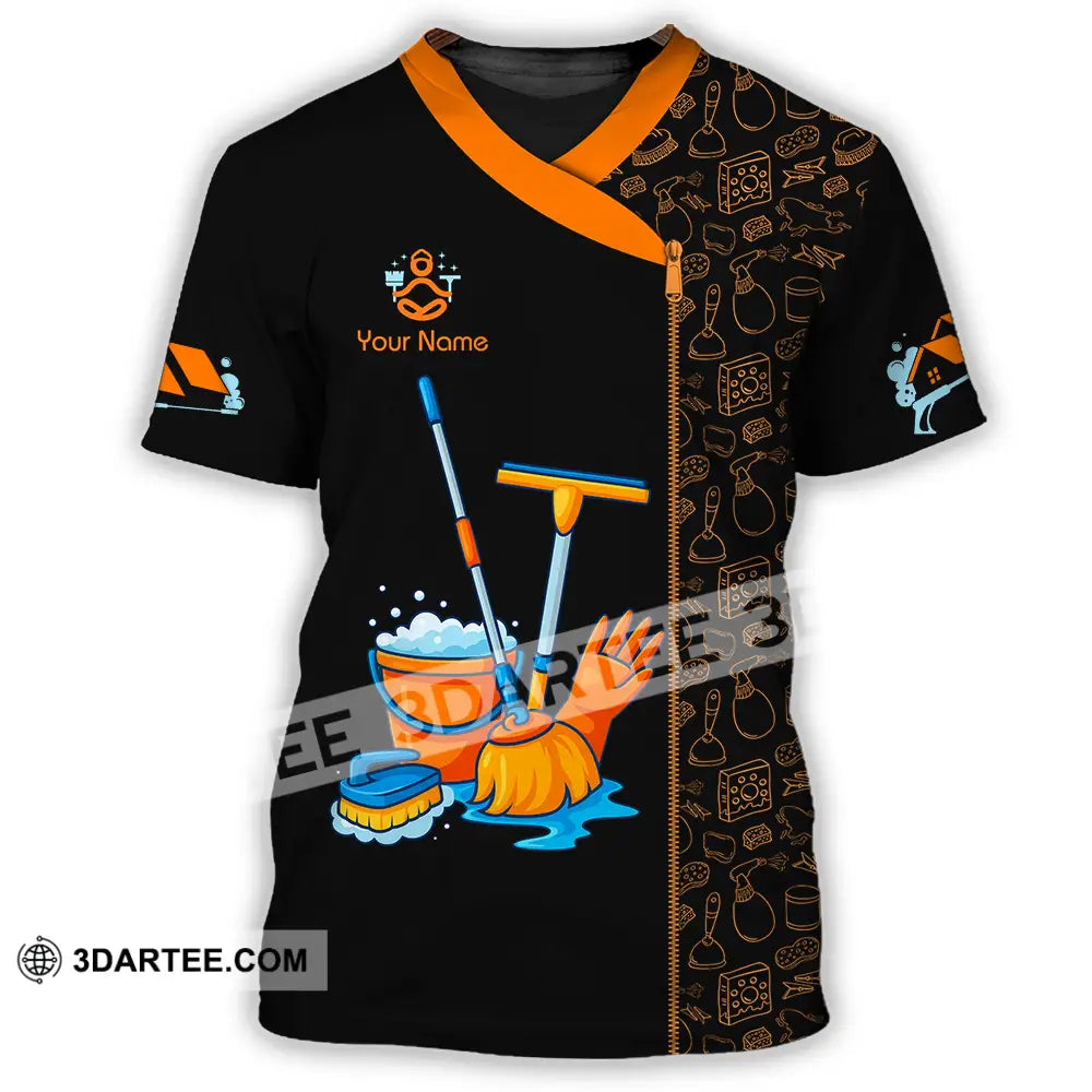 Unisex Shirt - Custom Cleaning Service Shirt T-Shirt / S T-shirt