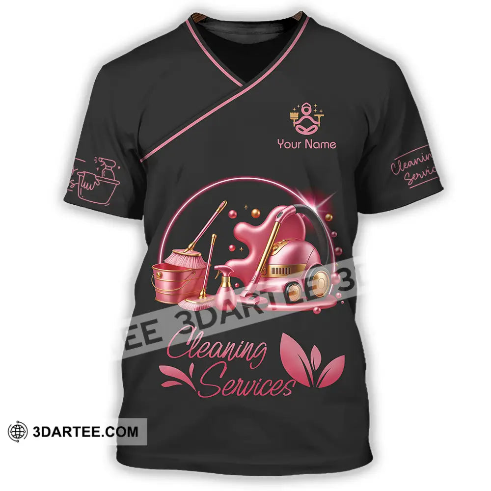Unisex Shirt - Custom Cleaning Service Shirt T-Shirt / S T-shirt