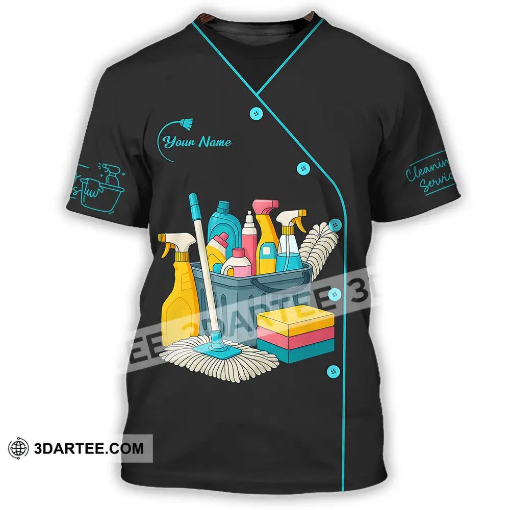 Unisex Shirt - Custom Cleaning Service Shirt T-Shirt / S T-shirt