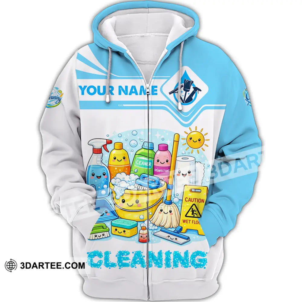 Unisex Shirt - Custom Cleaning Shirt - Zipper Hoodie / S - T-shirt